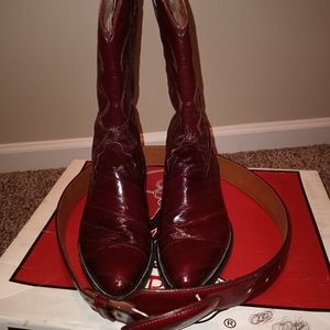 Cowgal  wine in color not red with belt